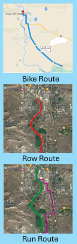 Ride Row Run Bike Route